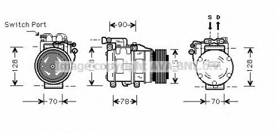 AVA QUALITY COOLING jrk030 -  Компрессор, кондиционер